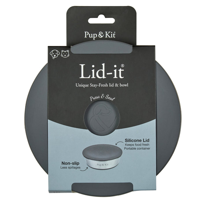 Lid-it Bowl with Stay-Fresh Lid - Grey