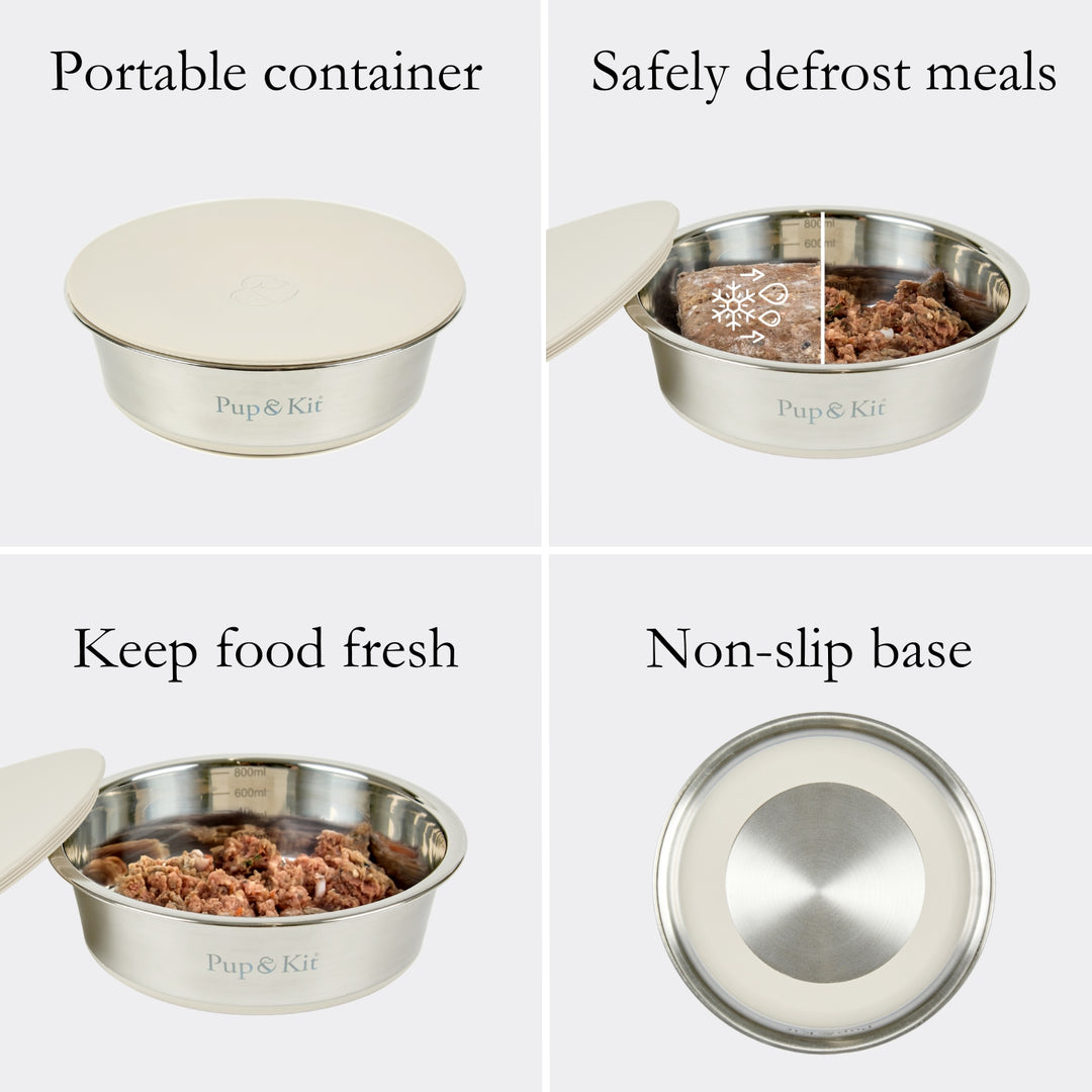 Lid-it Bowl with Stay-Fresh Lid - Beige