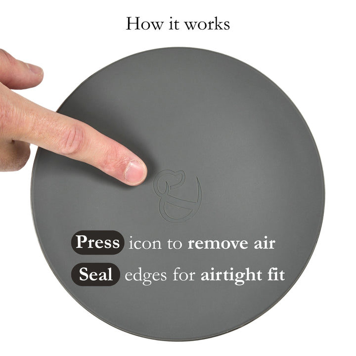 Lid-it Bowl with Stay-Fresh Lid - Grey