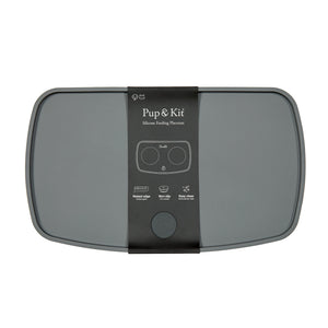 Silicone Feeding Placemat with Catching Lip - Grey
