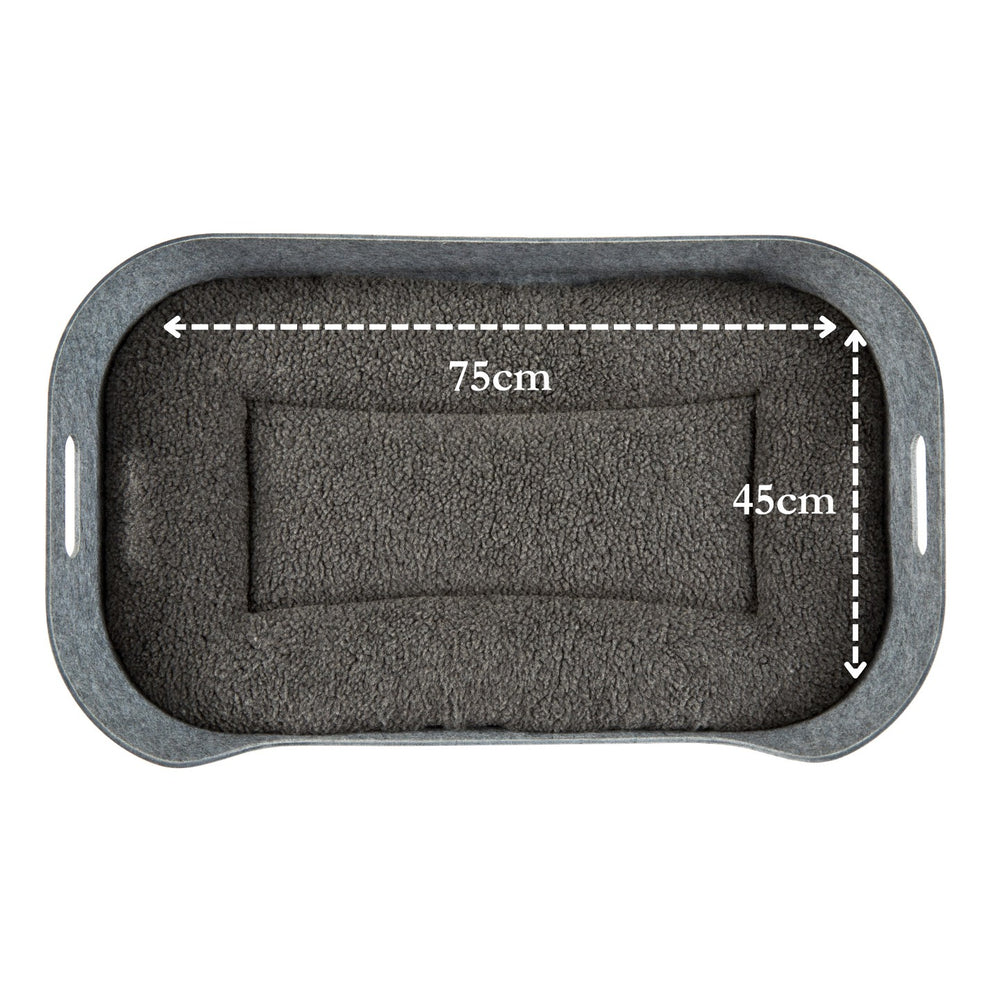 PetNest Cushion Size #colour_slate-grey