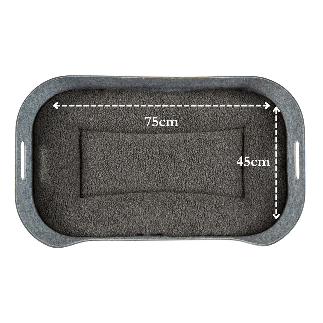 PetNest Cushion Size #colour_slate-grey