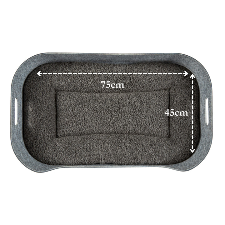 PetNest Cushion Size #colour_slate-grey