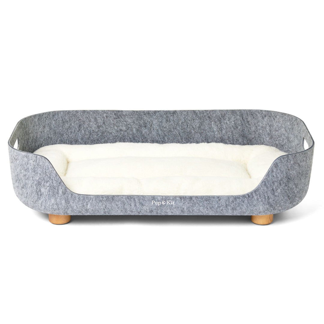 PetNest felt dog and cat bed#mattress-colour_natural