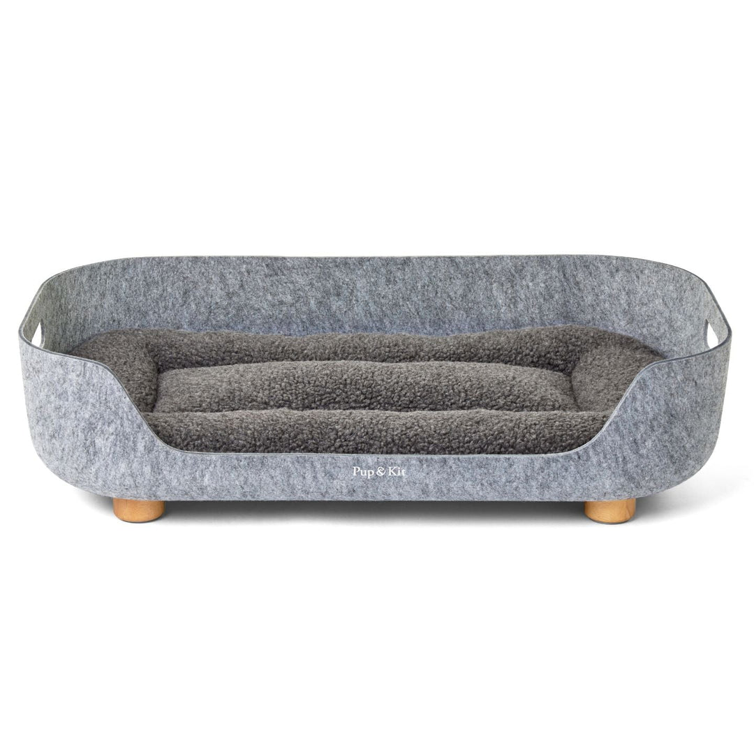 PetNest Felt Dog & Cat Bed#mattress-colour_slate-grey