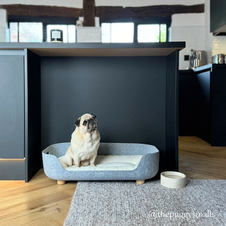PetNest felt bed natural puggy #mattress-colour_natural