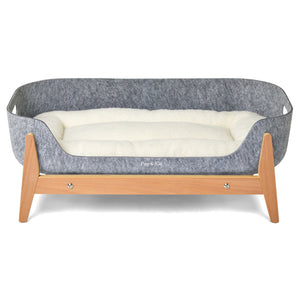 PetNest Raised Dog Bed - Natural