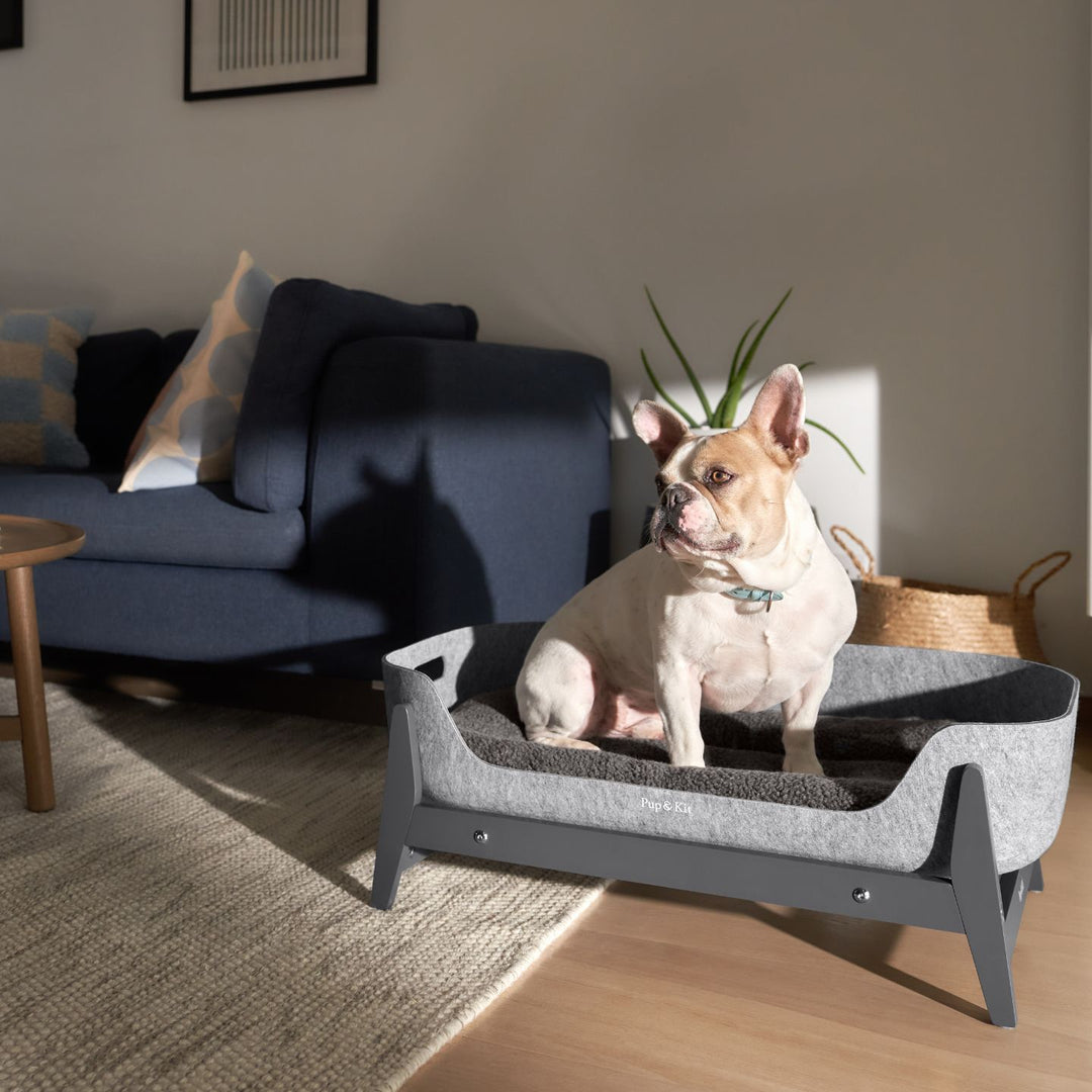 PetNest & Raised Stand Slate Dog#mattress-colour_slate-grey