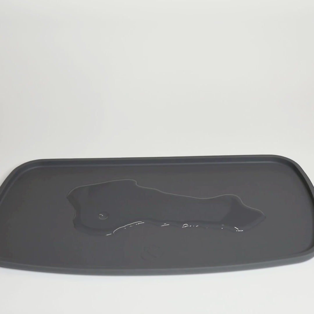 Silicone Feeding Placemat with Catching Lip - Beige
